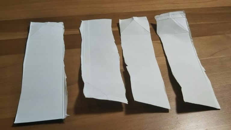 ステップ1：ナイフでカットし、切り片を剥がす